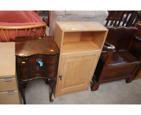 A light oak side cupboard 