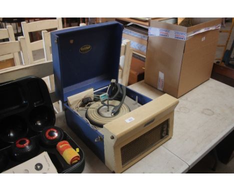 A vintage "Dansette" record player