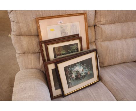 A small quantity of decorative pictures and prints; and a pencil signed print of the Woodbridge Tide MIll