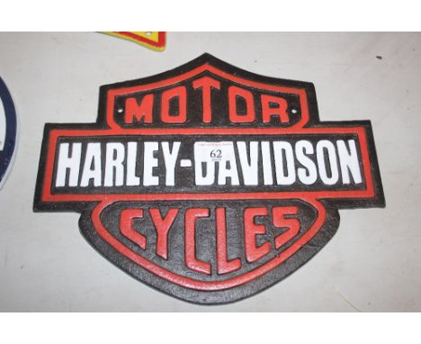 A Harley Davidson sign 