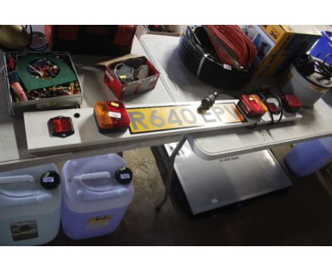A trailer light board 