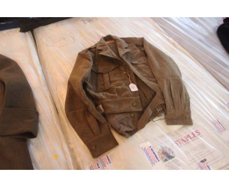 An Army battledress blouse and trousers 