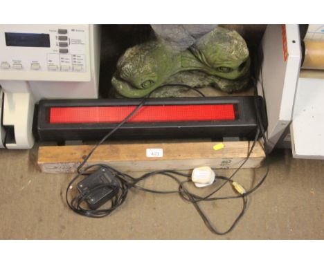 A mounted light board