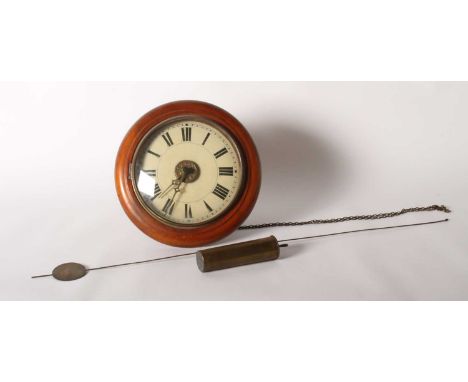 A 19th century postman’s alarm clock, dia.30cm