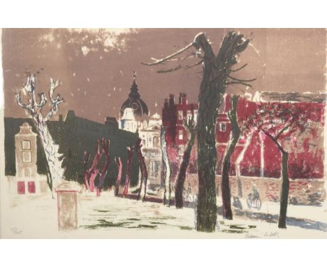 Edwin La Dell (British, 1914-1970), Brompton Oratory, lithograph, signed and limited edition 15/25, 40 x 60cm