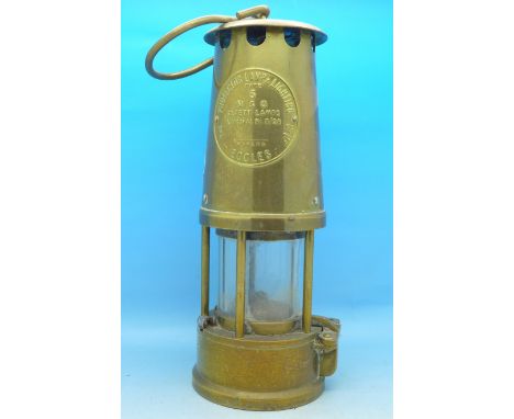 An Eccles miner's safety lamp, type 6