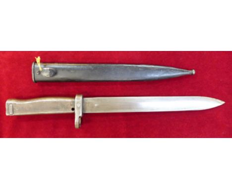 A bayonet with scabbard