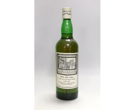 A bottle of Berry Bros &amp; Rudd 1971 Allt Arder 22 year old malt scotch whisky, 1993, 75cl