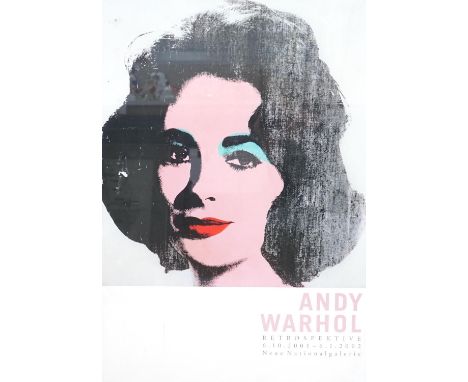 Andy Warhol, colour poster for Retrospektive Neue Nationalgalerie 2002, 82 x 58cm