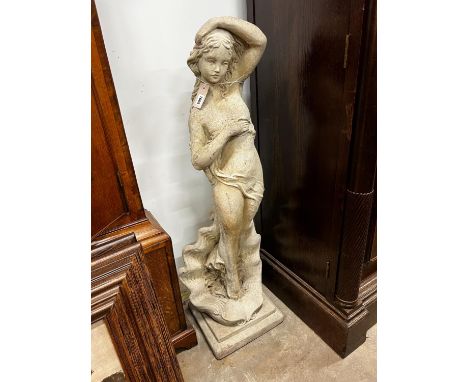 A reconstituted stone 'Venus' garden statue, height 109cm1005