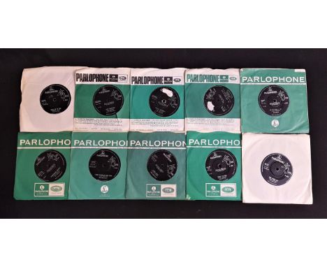 THE BEATLES - TEN 7" SINGLESby Parlophone, original and first pressings, 1963-1968, comprising From me to You/Thank you Girl;