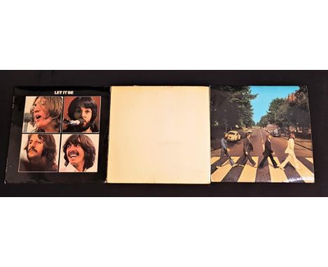 THE BEATLES - THREE APPLE RECORDS LPs1968 - 70, comprising Abbey Road (PCS 7088); Let it Be (PCS 7096); and The Beatles (PCS 