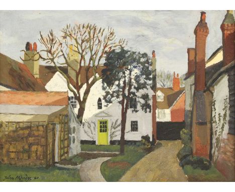 *John Aldridge RA (1905-1983)The Place House, Great Bardfield signed and dated 'John Aldridge 60' l.l., also dated '19/20 Apr