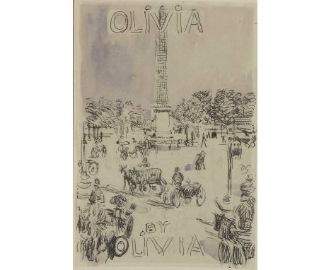 *Duncan Grant (1884-1978)A study for the cover of 'Olivia' by Olivia, the pseudonym of Dorothy Bussy (1865-1960)signed with i