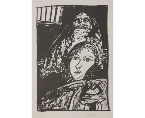 *John Bellany RA (1942-2013)'The Guardian'lithograph, signed and numbered 45/50 in pencil73.5 x 54cm, unframedProvenance: Cur