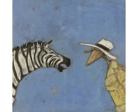 *Sam Toft (b.1964) 'Mr Mustard, I presume'signed l.r., mixed media15 x 15cmProvenance: With John Noott Galleries, Worcestersh