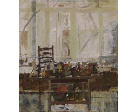 *Ken Howard RA (b.1932)The Artist's Studiosigned l.r., oil on canvas115 x 102cm*Artist's Resale Right may apply to this lot.C