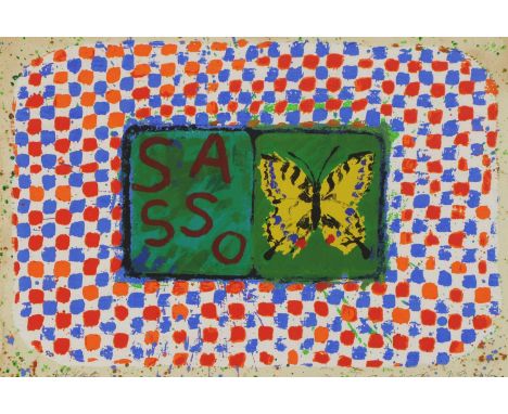 *Joe Tilson RA (b.1928)'Conjunction, Swallowtail, Sasso'screenprint with woodblock in colours, 1996, signed, dated and number