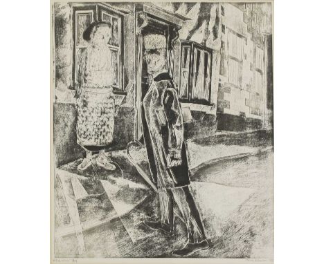 *Sheila Robinson (1925-1988)'Also Neighbours'lithograph, signed, inscribed with title and dated 1967 in pencil, proofimage 52