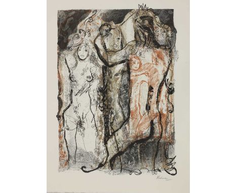 Keith Michell (Australian, 1926-2015)The Sonnets (Shakespeare)lithograph printed in colours, signed in pencil62 x 50cm, unfra