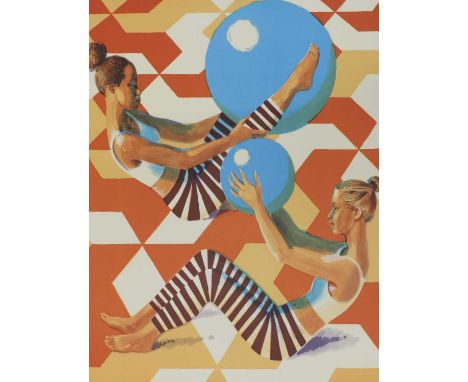 *Benjamin Senior (b.1982)'Ball Games'lithograph in colours on 300gsm Somerset Velvet wove, printed by Coriander Studio, publi