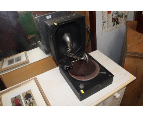 A vintage record player