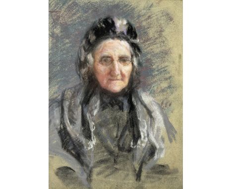 Attrib. Frederick (Fred) William Elwell RA (British 1870-1958): Portrait of an Elderly Lady, reputedly the Artist's Mother, p