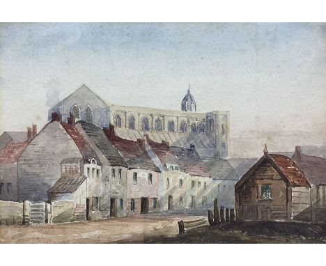 Henry Barlow Carter (British 1804-1868): Bridlington Priory Church, watercolour unsigned 15cm x 22cm Provenance: private East