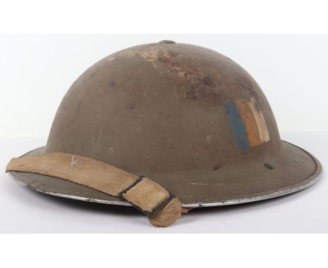 WW2 Royal Army Service Corps Marked Steel Combat Helmet, good untouched British steel combat helmet which retains its origina
