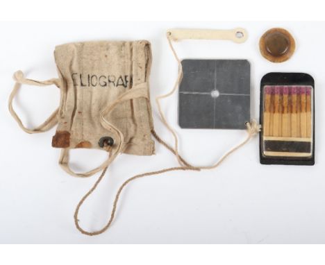 WW2 Royal Air Force Escape and Evasion Items, consisting of a scarce pack of matches housed in the original waterproof casing