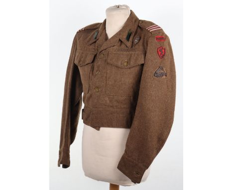 WW2 Polish 16th Field Regiment 2nd Polish Armoured Division Battle Dress Blouse, good example of a 1944 dated 1940 pattern ba