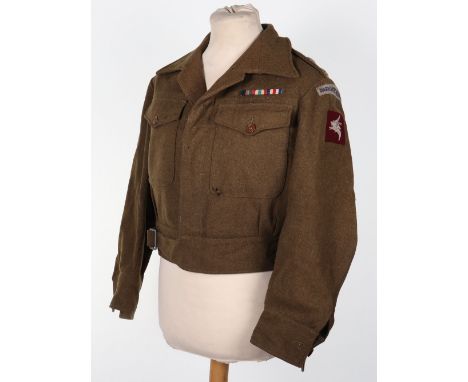 WW2 British Battle Dress Blouse of a Lieutenant in the 6th (Royal Welch) Battalion Parachute Regiment, fine untouched example