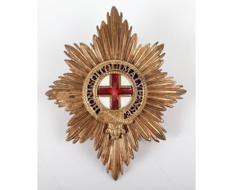 Coldstream Guards NCO’s Pagri Badge, brass and enamel two piece pagri badge with two lug fittings to the reverse. 
