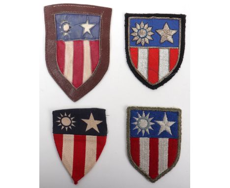 American C.B.I Leather Flight Jacket Patch, interesting example of the China Burma India (C.B.I) patch as worn by American fl