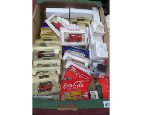 Forty Plus Diecast Model Vehicles, by Lledo and similar including #6069 1920 Model 'T' Ford Van 'Charringtons', mostly in ori