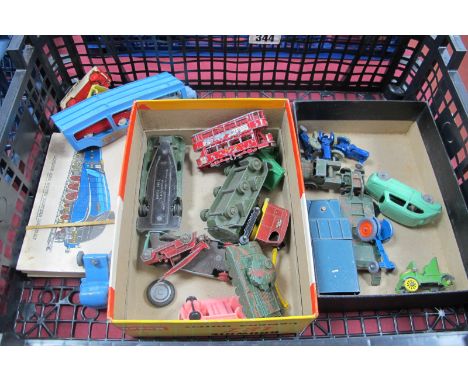 An Interesting Collection of Diecast Plastic Model Vehicles, by Corgi, Dinky, Matchbox, Dublo Dinky Toys, including Matchbox 