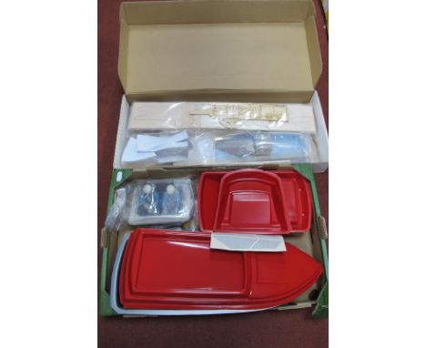 A Bill Grigg Models (USA) Balsa Wood Kit BD-10 Electric Ducted Fan Model Aircraft, includes canopy, vac formed parts, literat