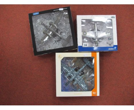 Three 1:72nd  Scale Diecast Model Military Aircraft, comprising of IXO Junior # PIXJ000017 Heinkel He 219A-0 uhu, War Master 