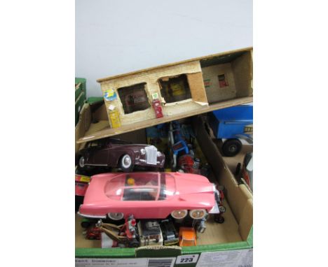 A Quantity of Diecast and Plastic Model Vehicles, by Corgi, Matchbox, Dinky and other to include plastic friction drive model