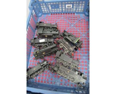 Nine 'OO' Gauge/4mm Unboxed Tank Steam Locomotives, by Hornby and Bachmann, five "Jinty's" 0-6-0 BR black, a Class 1F 0-6-0 B
