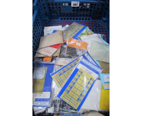In Excess of Sixty Bagged 4mm/"OO" Gauge Model Railway Parts, Fittings and Accessories, by Comet Components, Kenline and othe