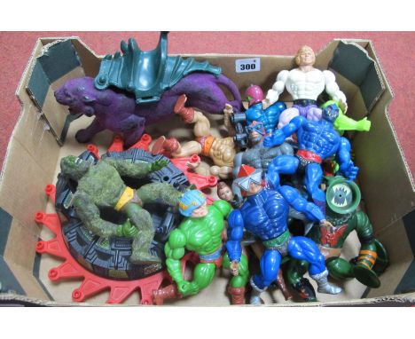 Thirteen Original Mattel Circa 1980's He Man Masters of The Universe Plastic Action Figures, to include He-Man Man at Arms, T