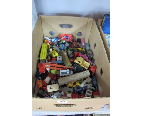 A Collection of Diecast Model Vehicles, mainly by Matchbox to include Superfast No. 74 Cougar Villager, No. 39 Rolls Royce Si