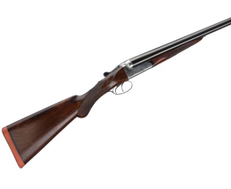 Rubber butt pad, figured, richly coloured stock, Prince of Wales grip with fine chequering. Wide tapered rib engraved and gol