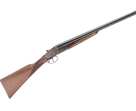 Chequered butt, straight grip and fore-end, the stock slightly cast off for the right shoulder. Treble grip. Tapered mid rib 