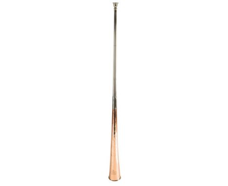 A Victorian copper and nickel coaching horn by Kohler & Son, stamped '1851-1862, KOHLER & SON, MAKERS 116 VICTORIA STREET, WE