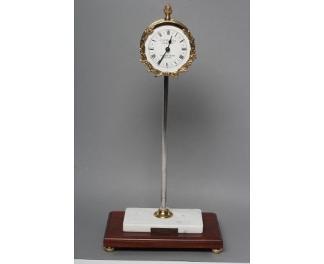 A T. W. BAZELEY RACK CLOCK, limited edition 205/2000, the drum movement with 4" white enamel dial with Roman numerals and sig