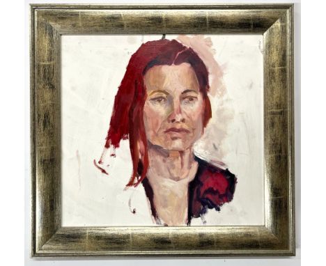 Robin Symes (British, 1939-2023)
Untitled - Portrait of a lady with red hairOil on canvasUnsigned
FramedMeasures approx. 48cm