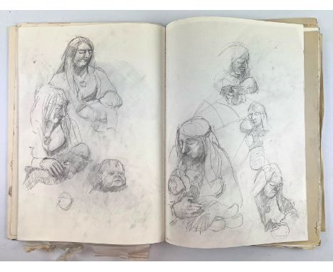Robin Symes (British, 1939-2023)Art sketchbook, circa 2008Colour pencil, graphite pencil &amp; more on paper
To include sketc