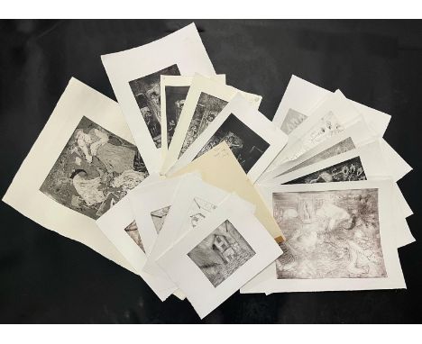 Robin Symes (British, 1939-2023) Collection of circa fourteen etchings on paper.UnframedUnsigned
To include three series of t